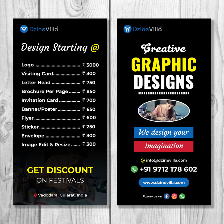 Dzinevilla Rate Card 2025